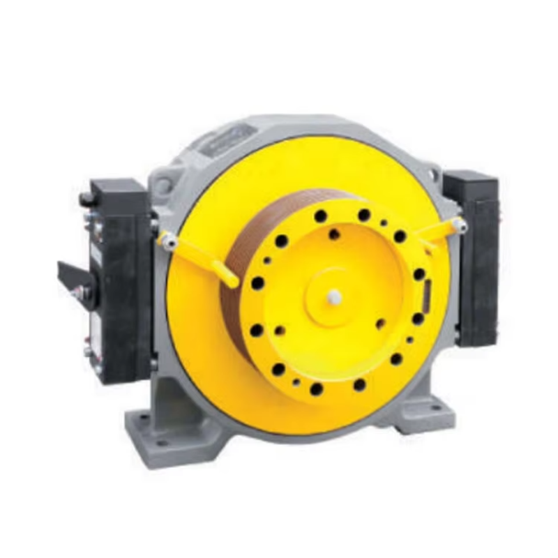 O elevador do elevador VTSP208 usa o motor Gearless da máquina de tração 1000KG