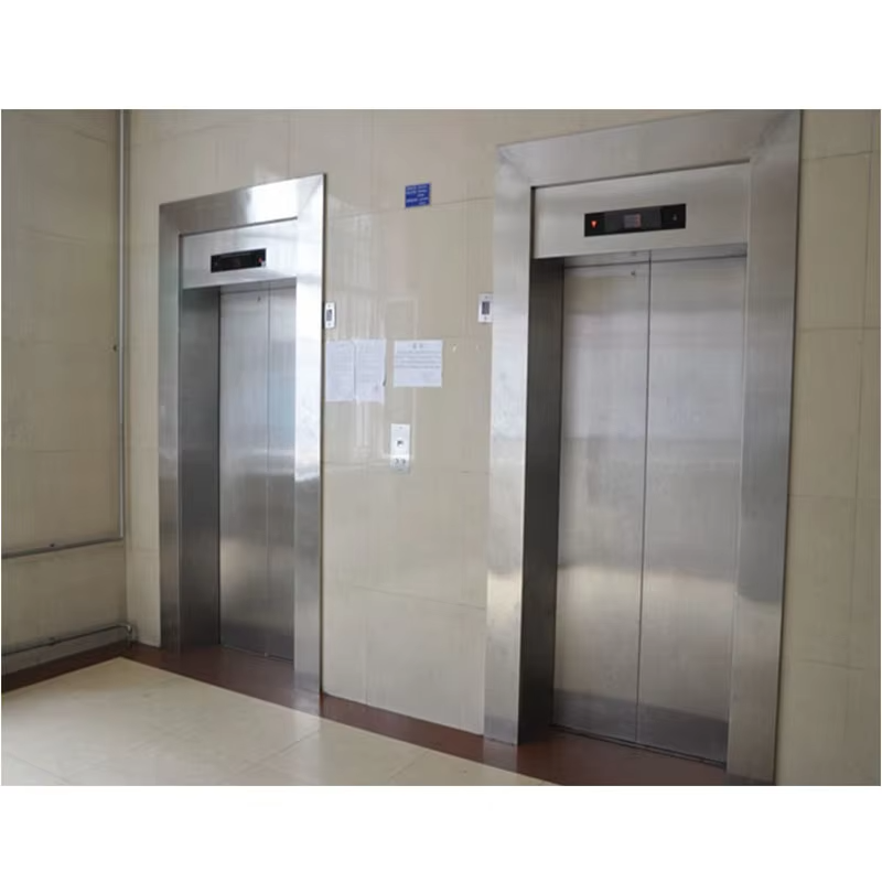 Elevador de maca hospitalar VTEH101 com acionamento CA de alta capacidade com certificação ISO para transporte de maca de paciente, operação segura e suave