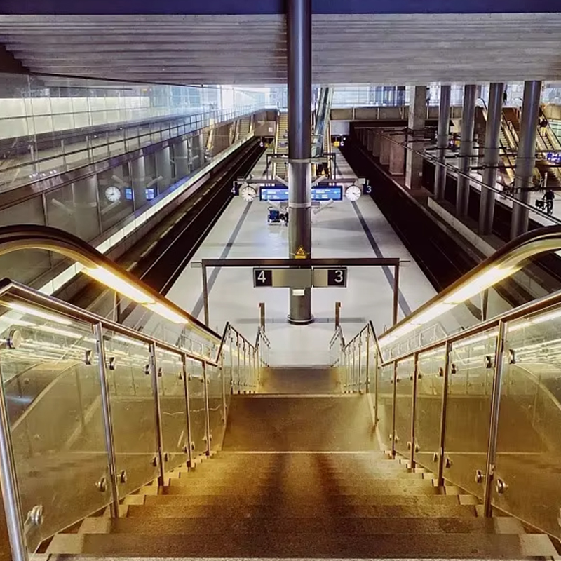 Escada rolante móvel com eficiência energética VTES104 _ Operação suave e silenciosa para centros de transporte público