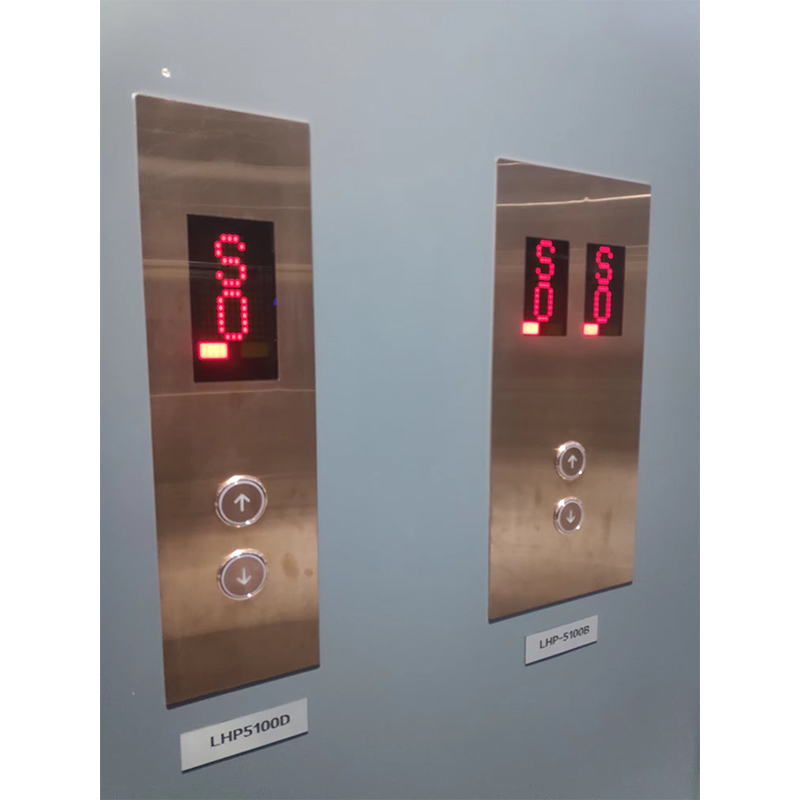 Bobina e Lop fixados na parede da exposição do toque do elevador de aço inoxidável moderno VTSP333