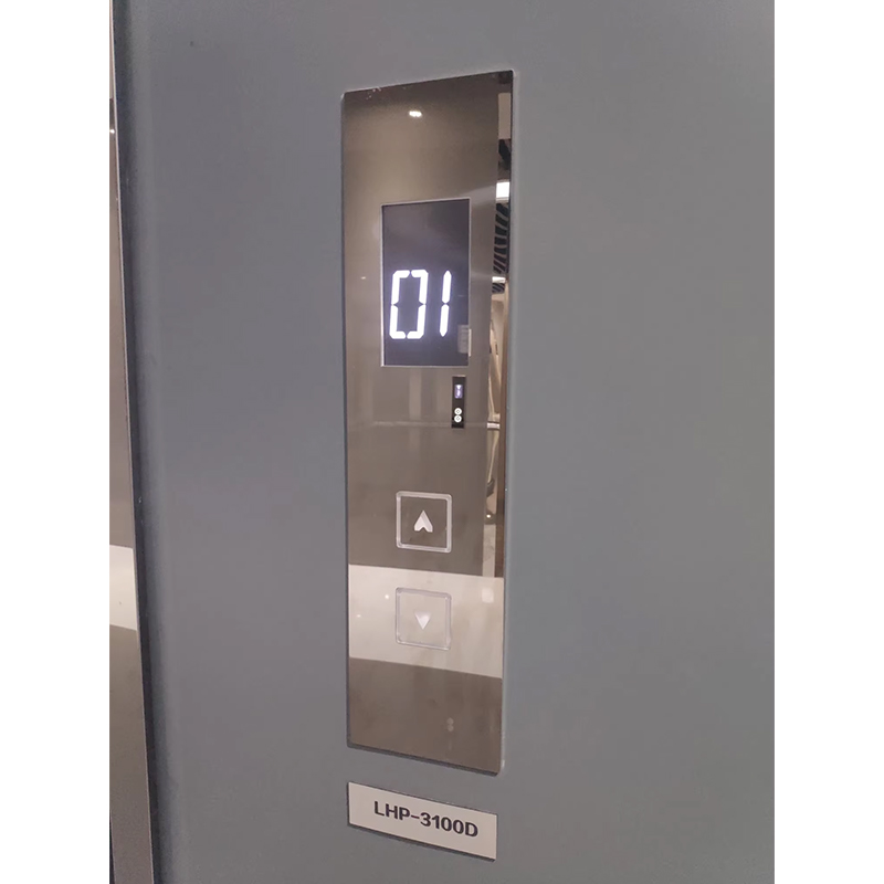 Bobina e Lop fixados na parede da exposição do toque do elevador de aço inoxidável moderno VTSP333