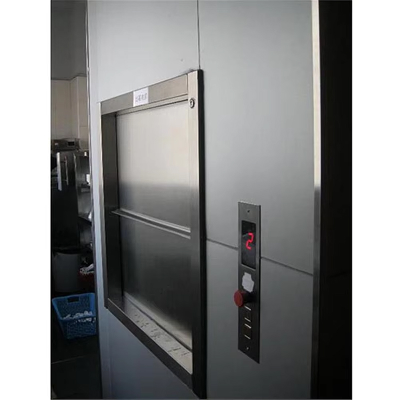 VTEF113 Moderno AC Drive de aço inoxidável de alta qualidade Restaurante Cozinha Mudo Garçom Elevador com piso de PVC com certificação ISO para uso em hotéis
