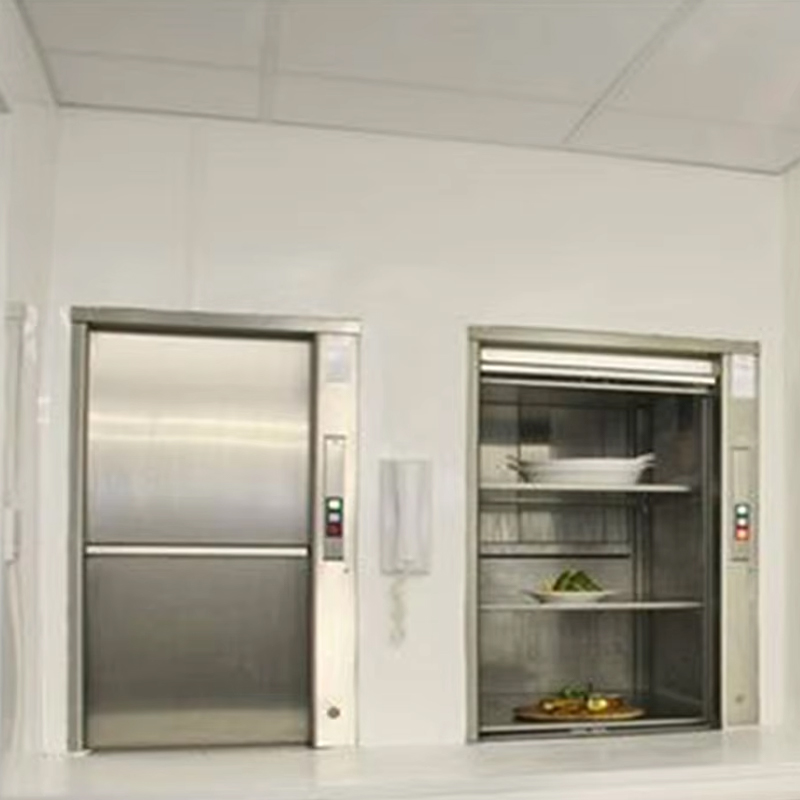 VTEF113 Moderno AC Drive de aço inoxidável de alta qualidade Restaurante Cozinha Mudo Garçom Elevador com piso de PVC com certificação ISO para uso em hotéis