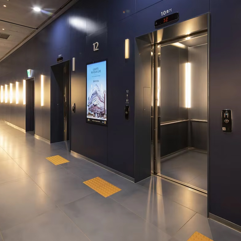 VTEP118 Elevadores Avançados Elevadores de Passageiros Gearless AC PVC Construção de Aço Inoxidável ISO90001 Certificada Características Inteligentes Melhoram