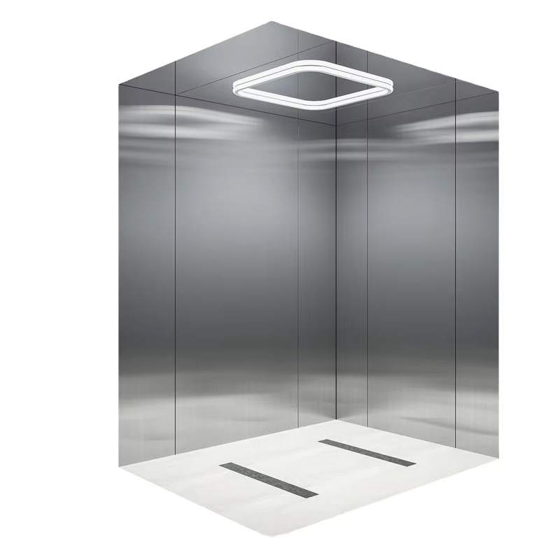 VTEP119 Ascensores elevadores de passageiros AC sem engrenagens para edifícios de vários andares com certificação ISO9001 de fácil instalação em aço inoxidável