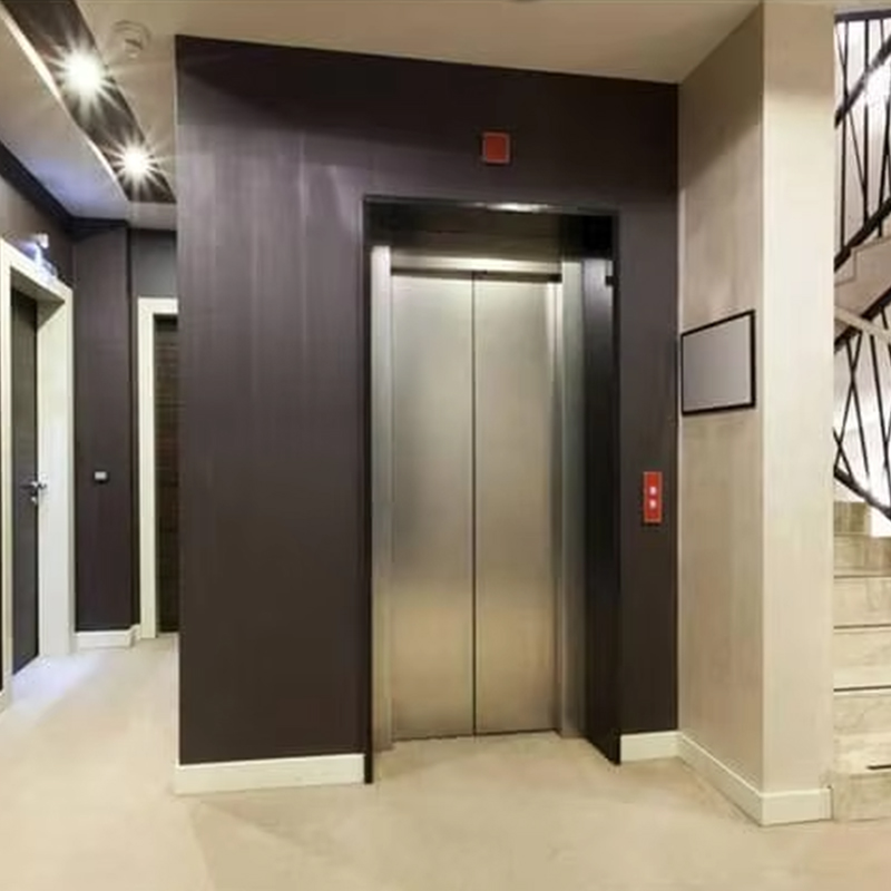 VTEP124 China Marca Moderna Fabricante de elevador de passageiros Elevador de alto desempenho para uso em hotel com piso de PVC Unidade CA de aço inoxidável