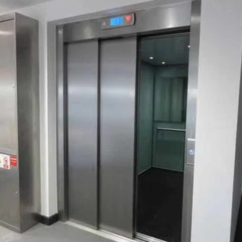 VTEP124 China Marca Moderna Fabricante de elevador de passageiros Elevador de alto desempenho para uso em hotel com piso de PVC Unidade CA de aço inoxidável
