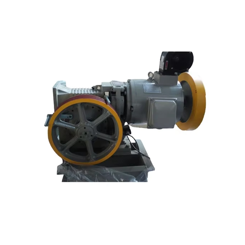Motor elétrico da máquina de tração do elevador vtsp254 gtw9 para uso em hotel 630kgs capacidade 1.0m_s velocidade 380v_220v 2_1 corda en81 certificado
