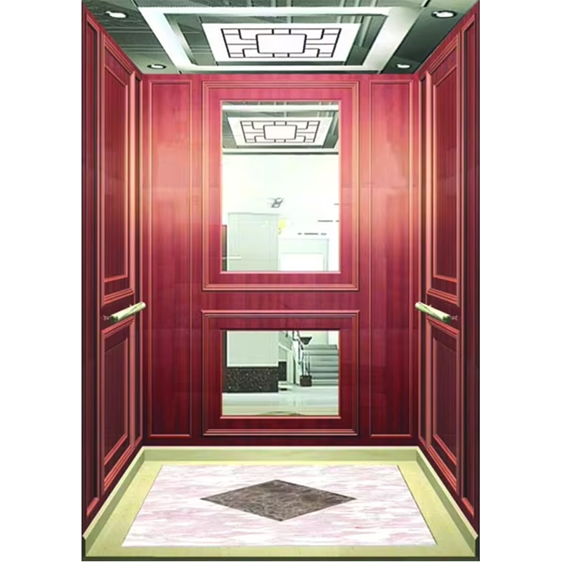 Cabine do elevador do hotel de luxo VTSP133 com design contemporâneo de aço inoxidável premium cor personalizada garantia de 1 ano