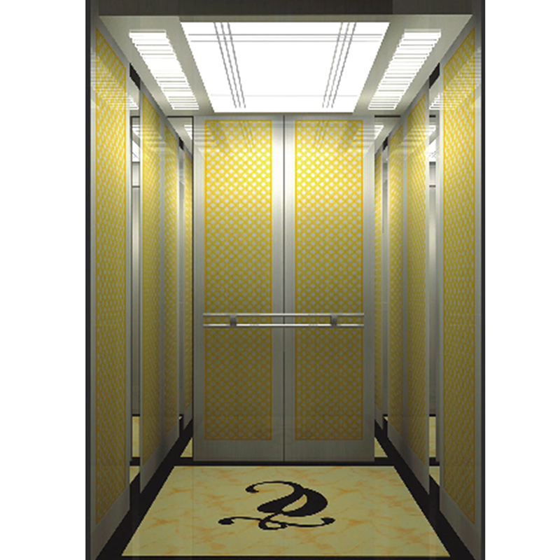 Peças e acessórios do elevador VTSP135 Cabine comercial de elevador de passageiros com painéis de parede anti-riscos