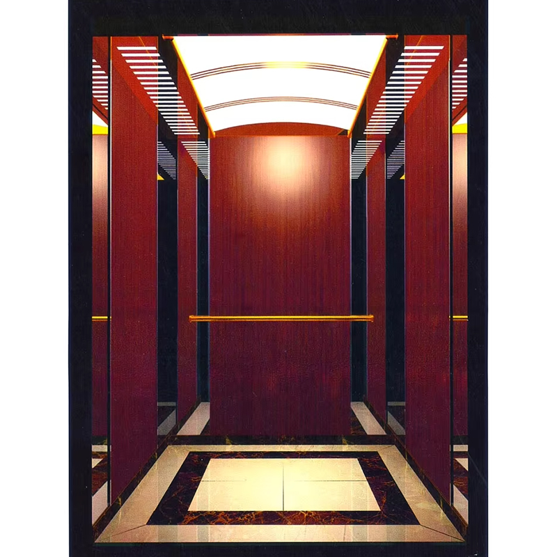 Peças e acessórios do elevador VTSP135 Cabine comercial de elevador de passageiros com painéis de parede anti-riscos