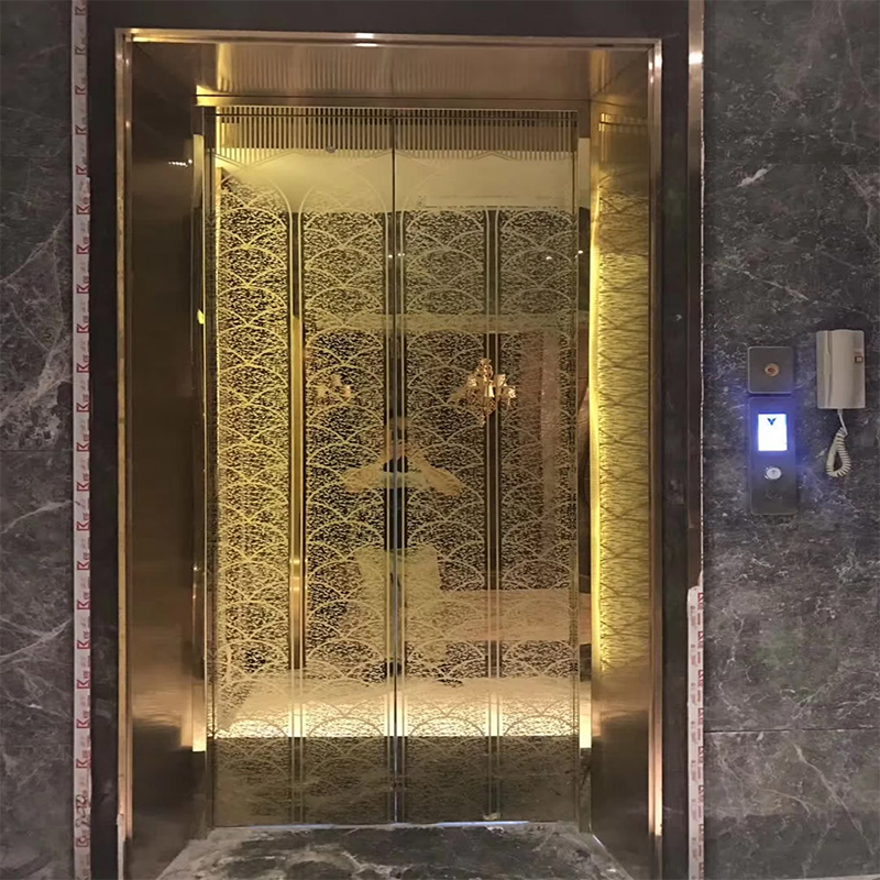 Peças e acessórios do elevador VTSP136 Cabine de elevação de passageiros com iluminação LED e decoração premium