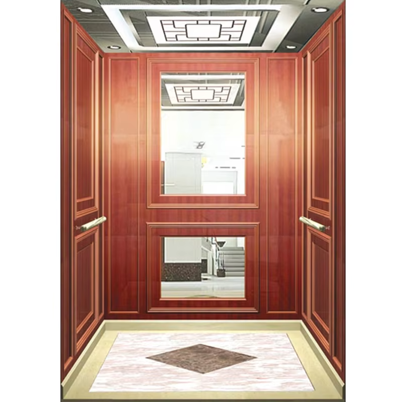 Peças e acessórios para elevador VTSP128 Cabine de elevador de observação premium com paredes de vidro completas