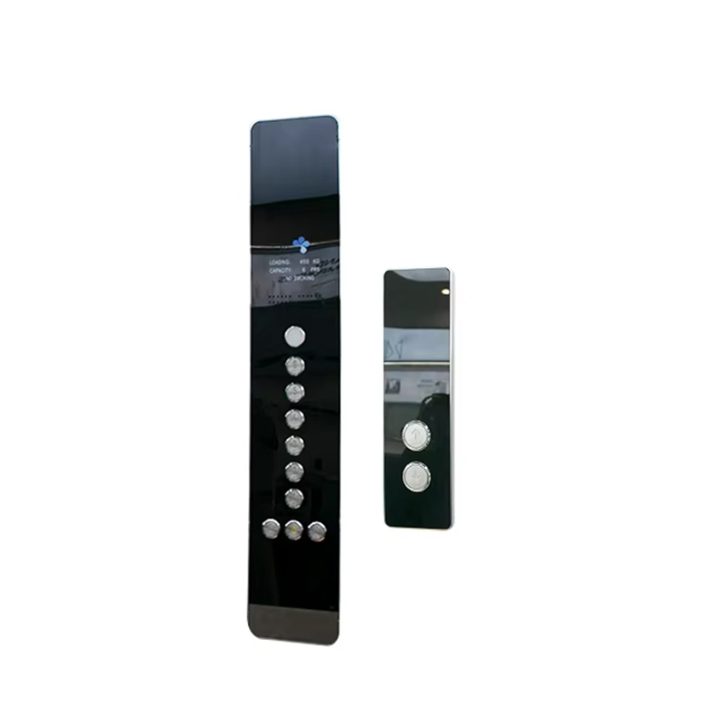 VTSP345 preço de fábrica design moderno painel da porta do elevador de aço inoxidável com botão do elevador montado na parede COP LOP