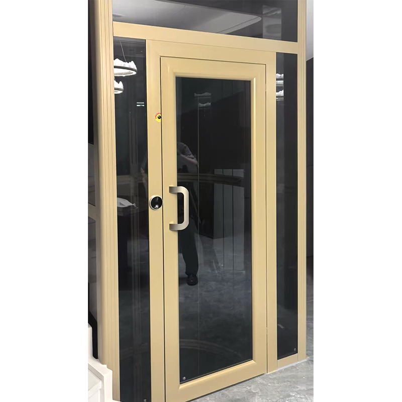 Porta giratória de vidro VTSP396 para elevador residencial